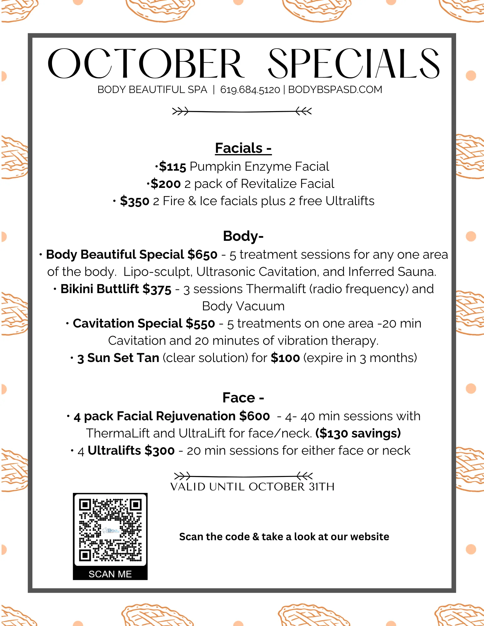 October Specials 2026 October Specials 2026