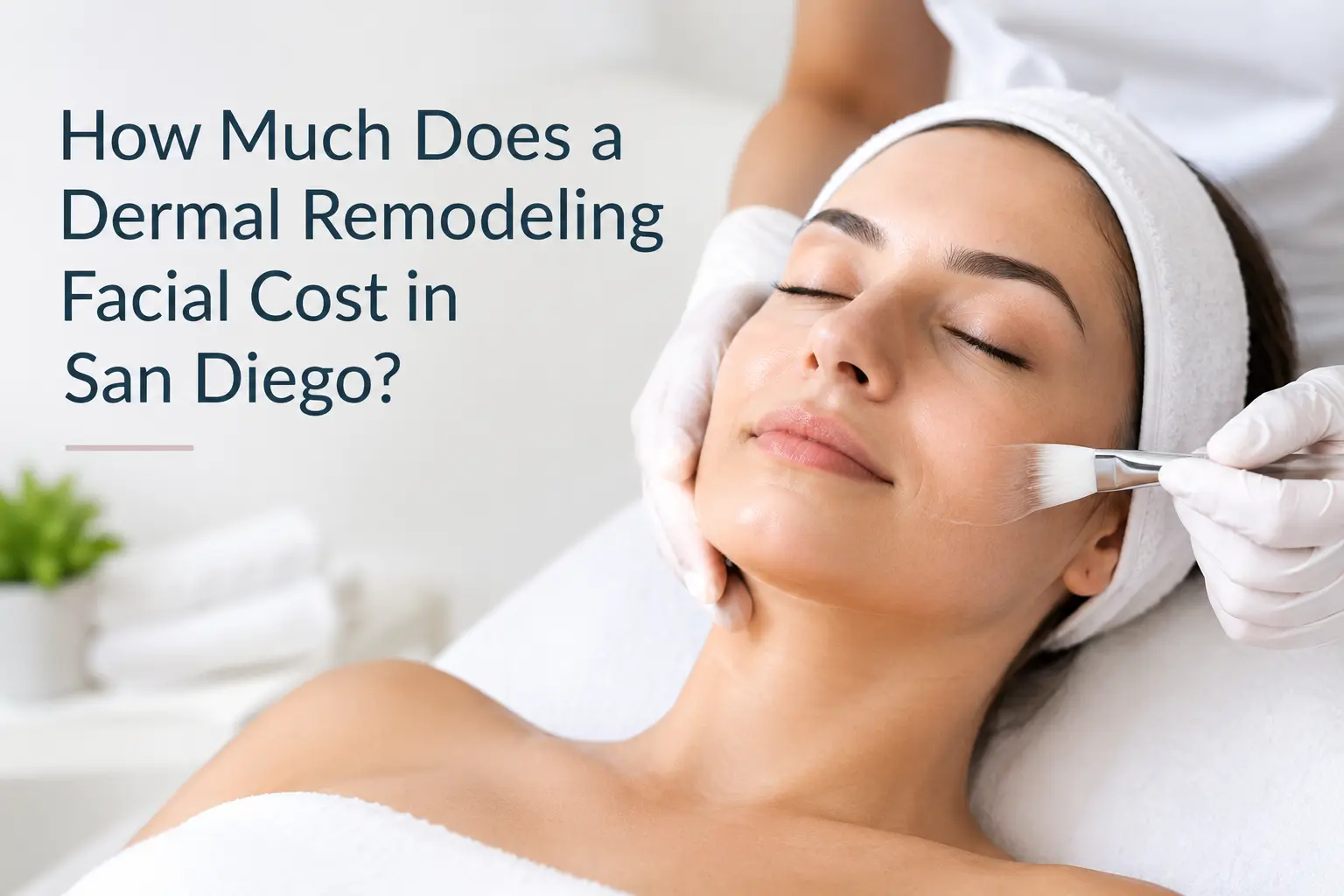 dermal remodeling facial cost in San Diego
